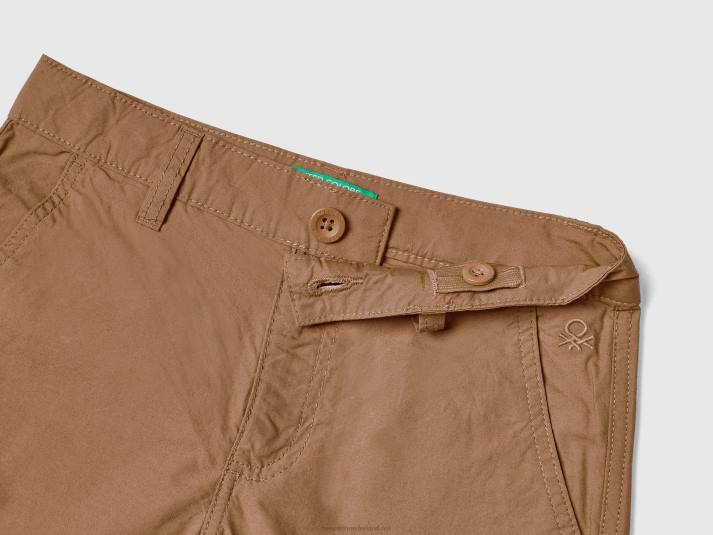 kinderen Benetton bermuda's van puur katoen kameel 4R624927