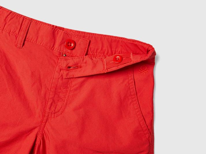 kinderen Benetton bermuda's van puur katoen rood 4R621973