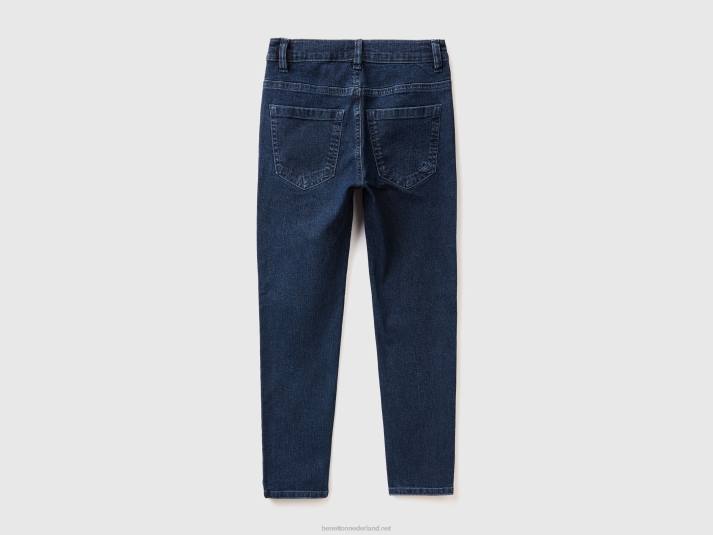 kinderen Benetton "eco-recycle" slim fit jeans donkerblauw 4R624975