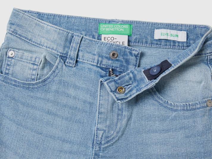 kinderen Benetton "eco-recycle" slim fit jeans hemelsblauw 4R624972