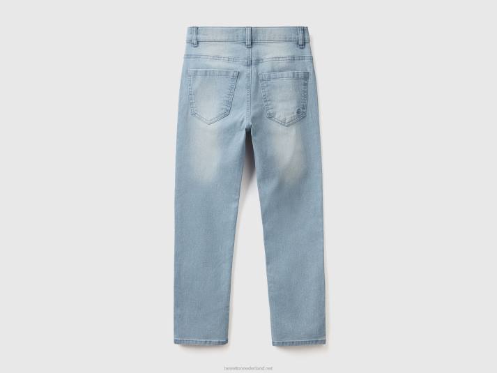 kinderen Benetton "eco-recycle" slim fit jeans lichtblauw 4R624921