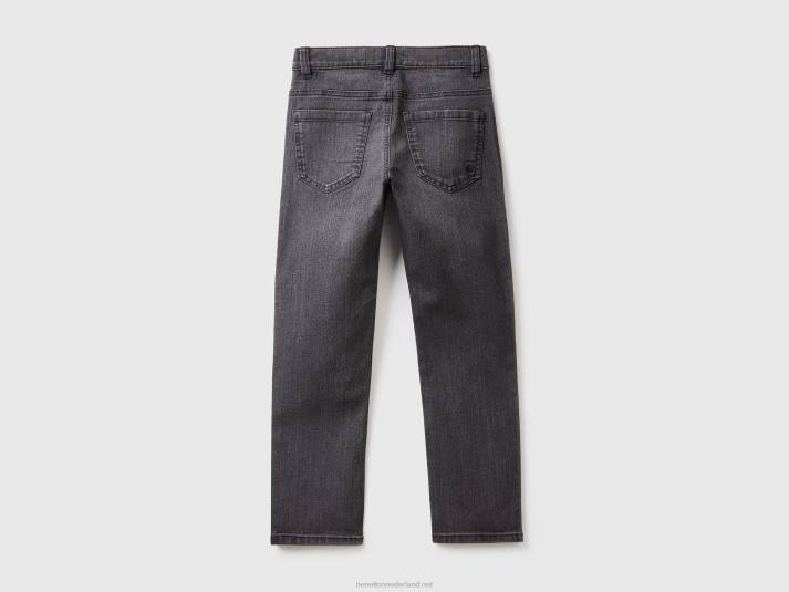 kinderen Benetton "eco-recycle" slim fit jeans zwart 4R624967