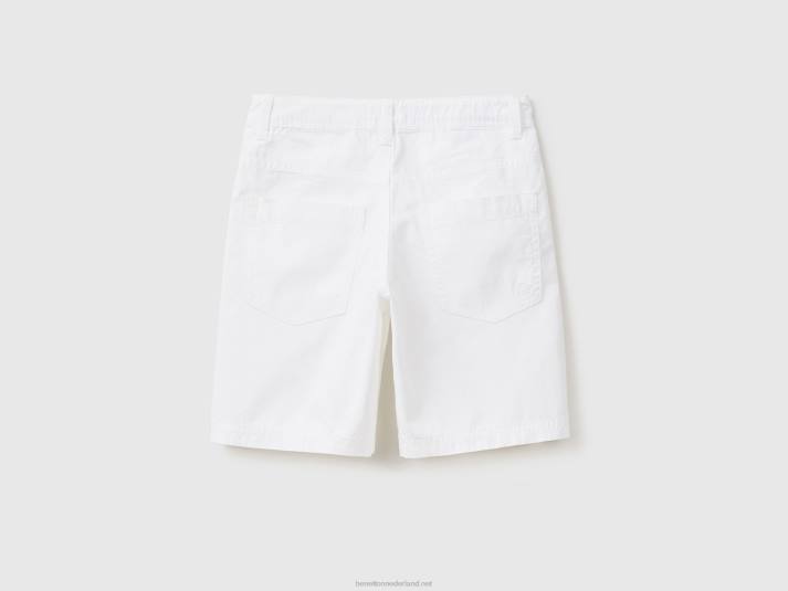 kinderen Benetton korte broek met vijf zakken wit 4R624943