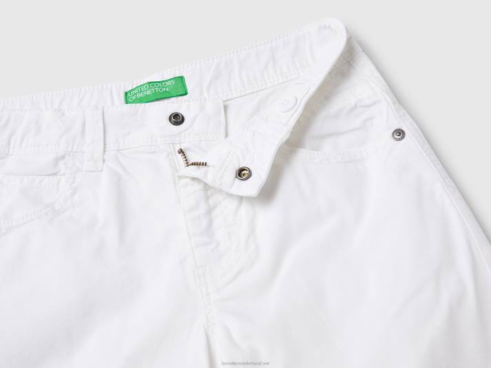 kinderen Benetton korte broek met vijf zakken wit 4R624943