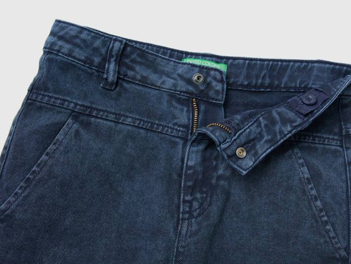 kinderen Benetton losvallende broek van katoen donkerblauw 4R624922