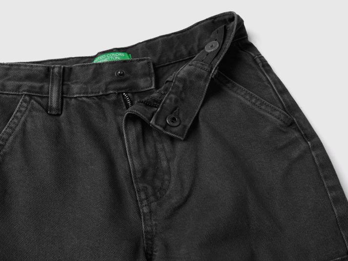 kinderen Benetton losvallende cargobroek donkergrijs 4R624949