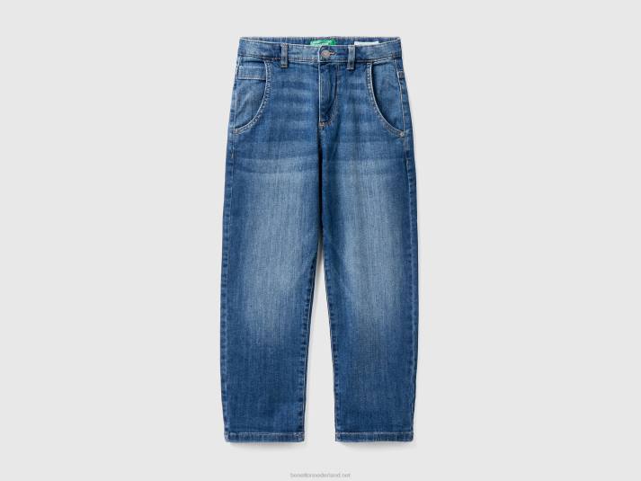 kinderen Benetton losvallende spijkerbroek donkerblauw 4R621993