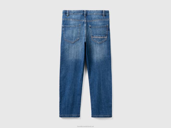 kinderen Benetton losvallende spijkerbroek donkerblauw 4R621993
