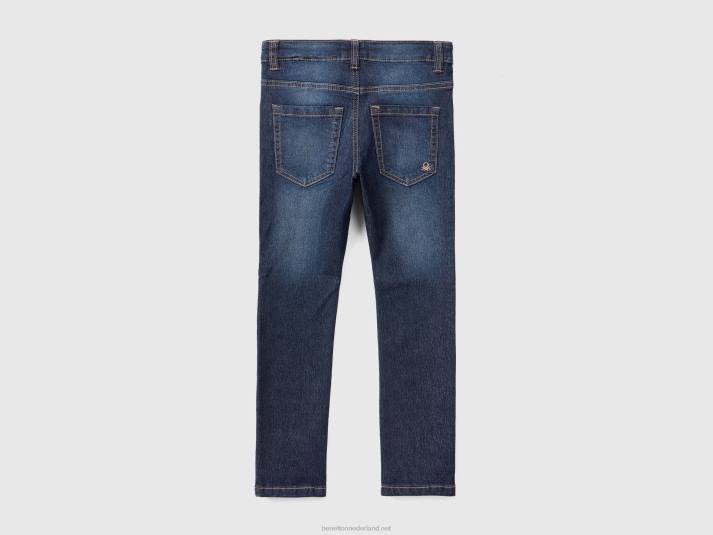 kinderen Benetton skinny jeans met vijf zakken blauw 4R624966