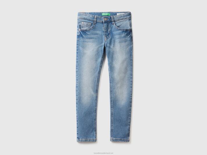 kinderen Benetton skinny jeans met vijf zakken luchtmacht blauw 4R624974