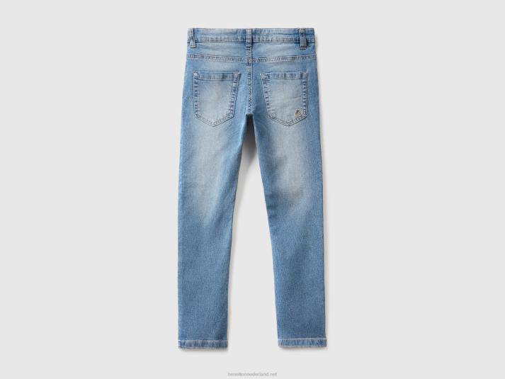 kinderen Benetton skinny jeans met vijf zakken luchtmacht blauw 4R624974