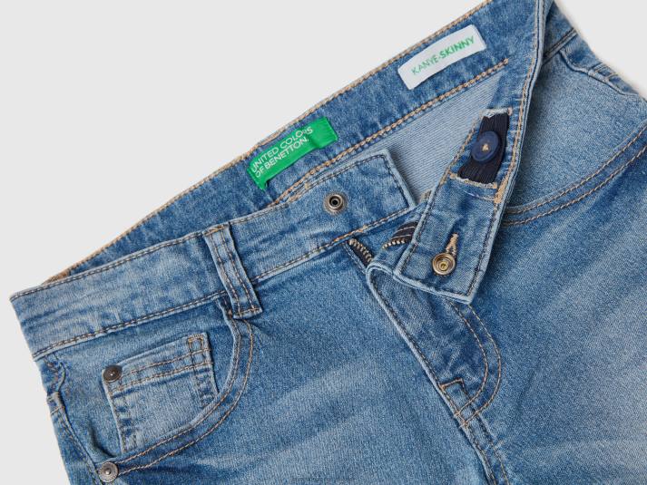 kinderen Benetton skinny jeans met vijf zakken luchtmacht blauw 4R624974