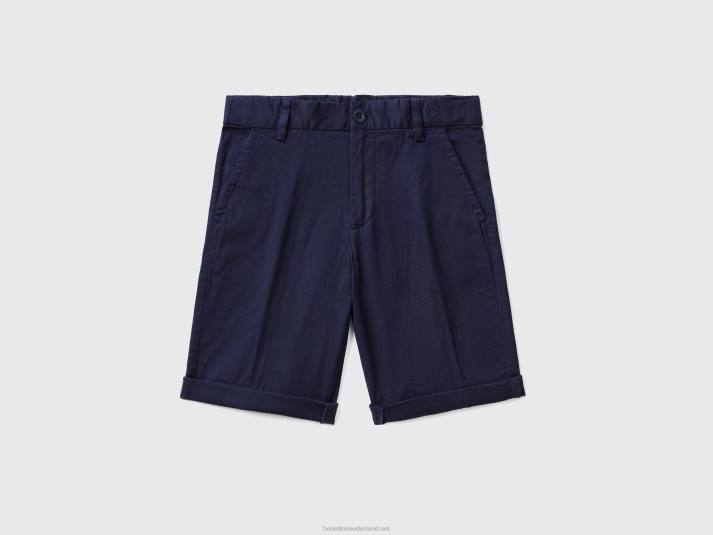 kinderen Benetton slim fit bermuda's donkerblauw 4R621968