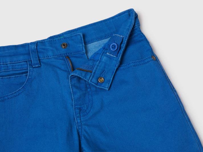 kinderen Benetton slim fit bermuda's helderblauw 4R624932