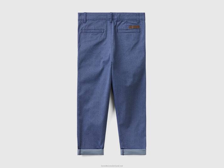 kinderen Benetton slouchy fit broek blauw 4R624939