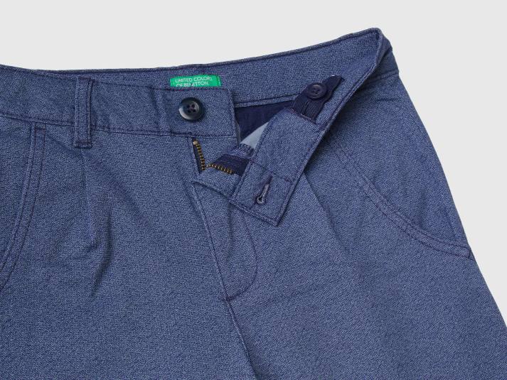kinderen Benetton slouchy fit broek blauw 4R624939