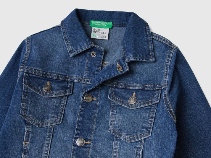 kinderen Benetton "eco-recycle" spijkerjack donkerblauw 4R624743