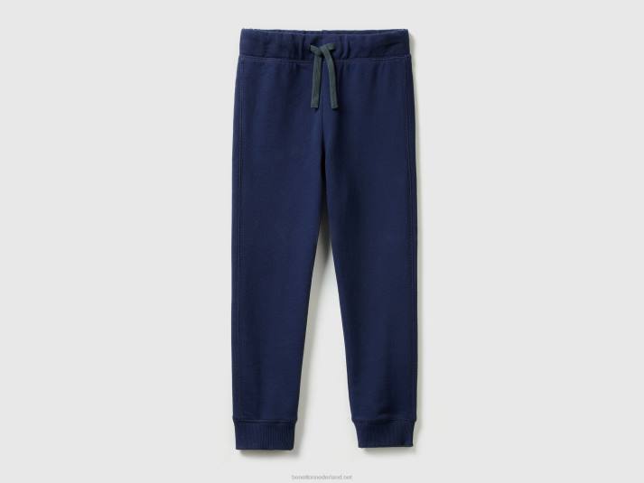 kinderen Benetton Joggingbroek van 100% katoen donkerblauw 4R621941