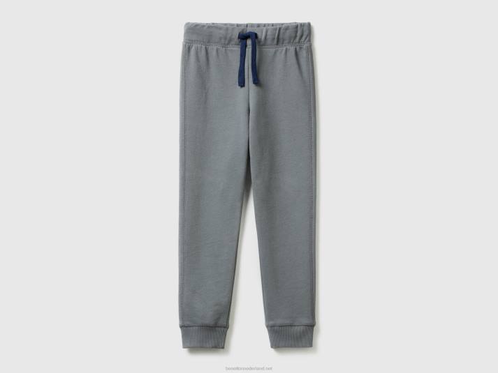 kinderen Benetton Joggingbroek van 100% katoen donkergrijs 4R621934