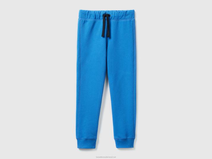 kinderen Benetton Joggingbroek van 100% katoen helderblauw 4R621912