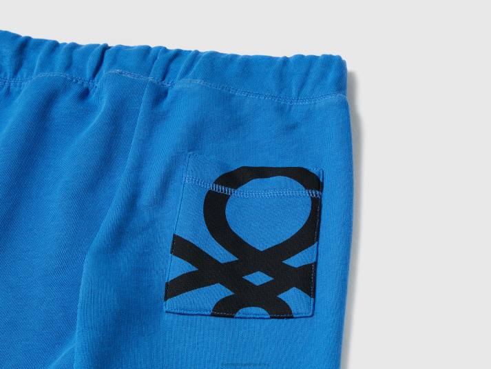 kinderen Benetton Joggingbroek van 100% katoen helderblauw 4R624916