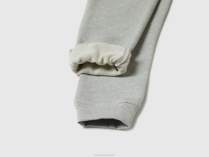 kinderen Benetton Joggingbroek van 100% katoen lichtgrijs 4R621947