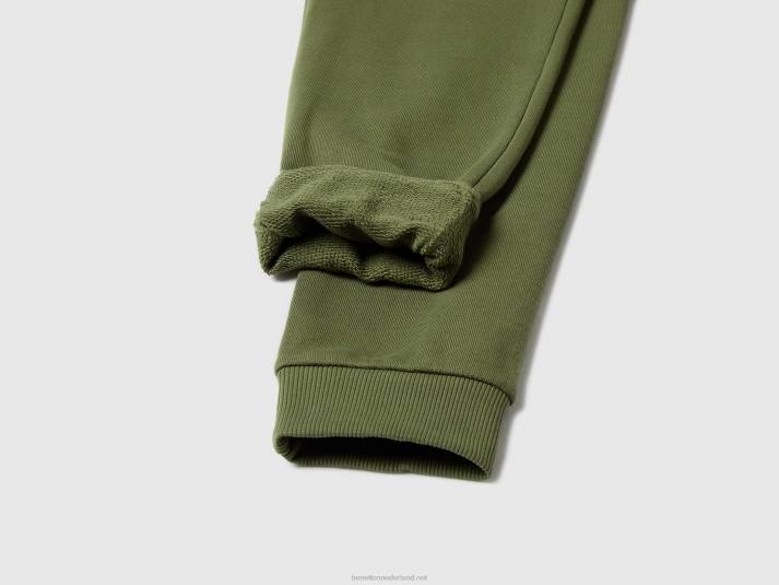 kinderen Benetton Joggingbroek van 100% katoen militair groen 4R621938