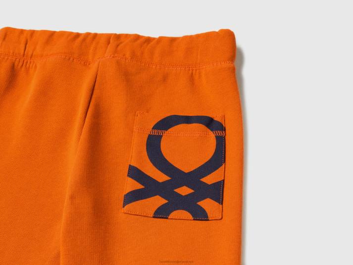 kinderen Benetton Joggingbroek van 100% katoen oranje 4R621918