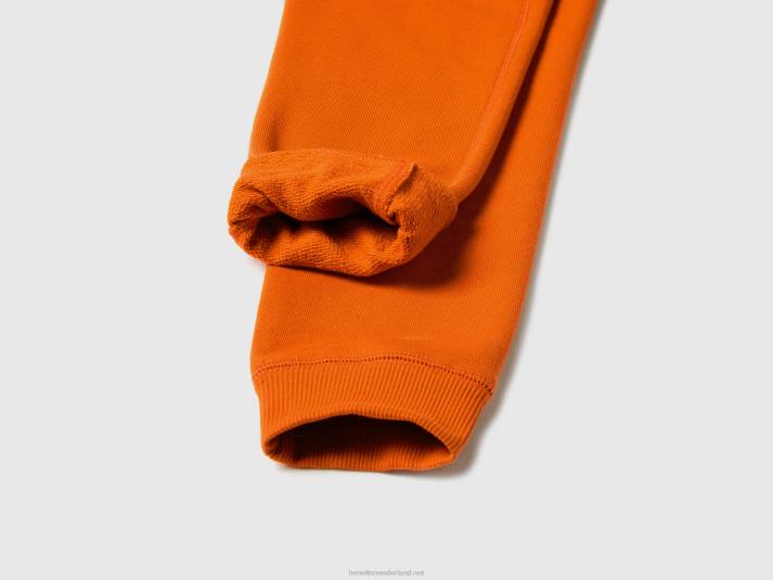 kinderen Benetton Joggingbroek van 100% katoen oranje 4R621918