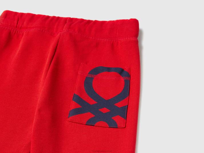 kinderen Benetton Joggingbroek van 100% katoen rood 4R624917