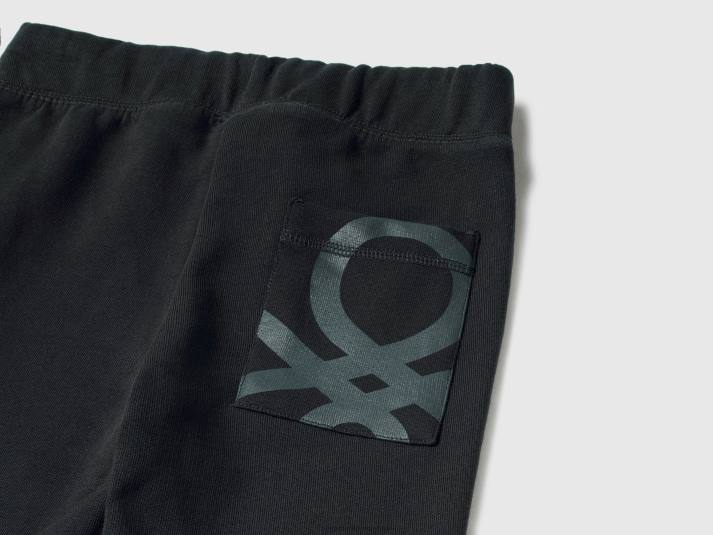 kinderen Benetton Joggingbroek van 100% katoen zwart 4R621946