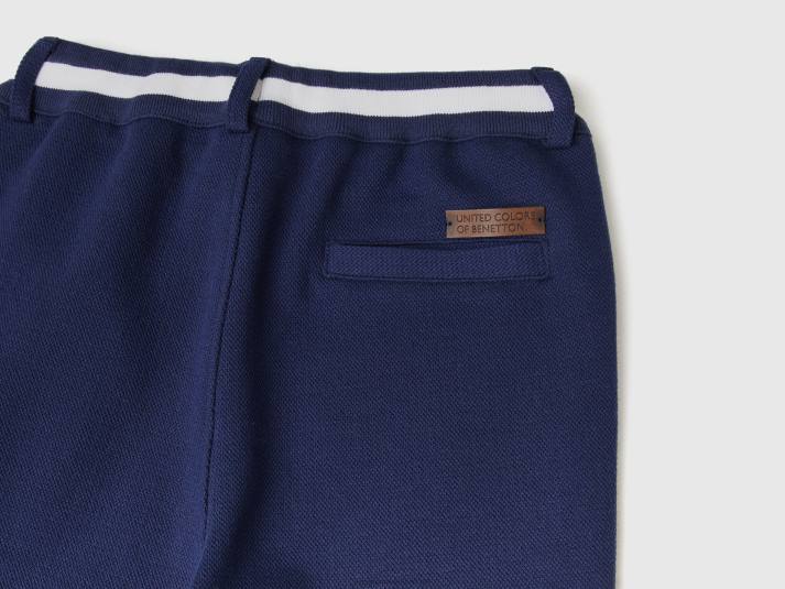 kinderen Benetton joggingbroek met trekkoord donkerblauw 4R621930