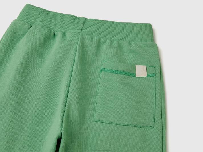 kinderen Benetton joggingbroek van gerecyclede stof licht groen 4R621915