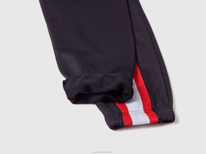 kinderen Benetton joggingbroek van technische stof zwart 4R621909