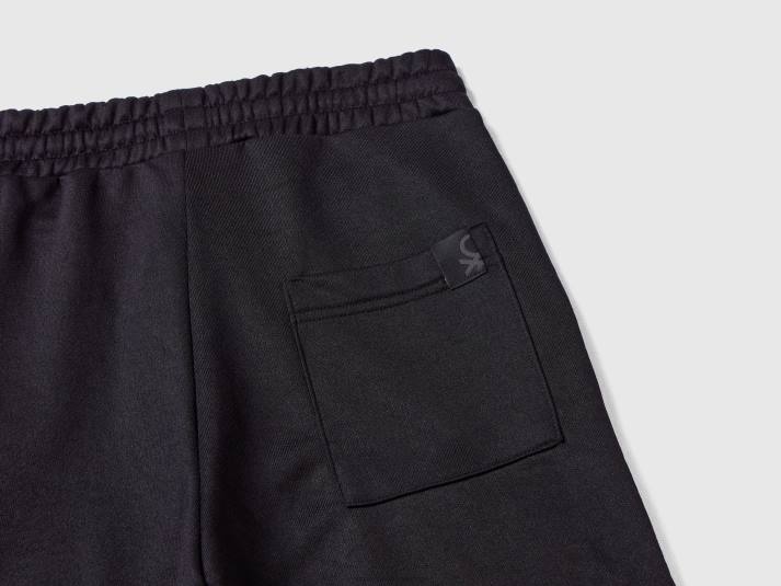 kinderen Benetton joggingbroek van technische stof zwart 4R621909