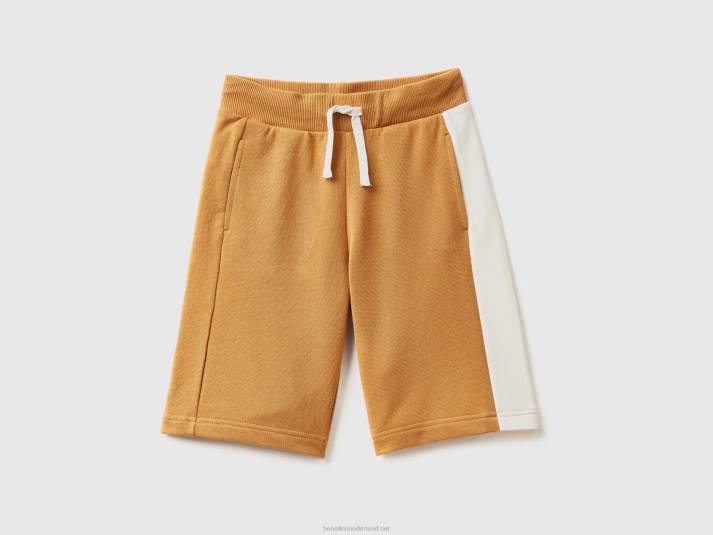 kinderen Benetton korte broek met botsende band kameel 4R621913