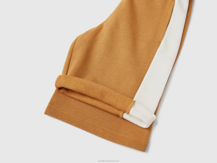 kinderen Benetton korte broek met botsende band kameel 4R621913