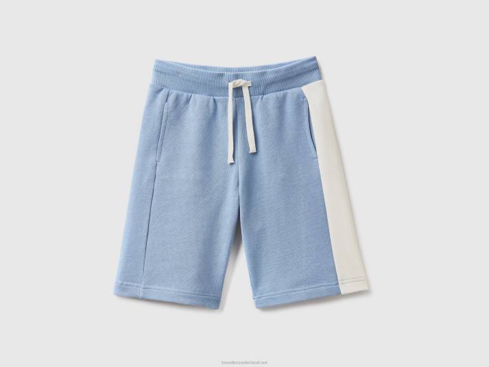 kinderen Benetton korte broek met botsende band luchtmacht blauw 4R621935