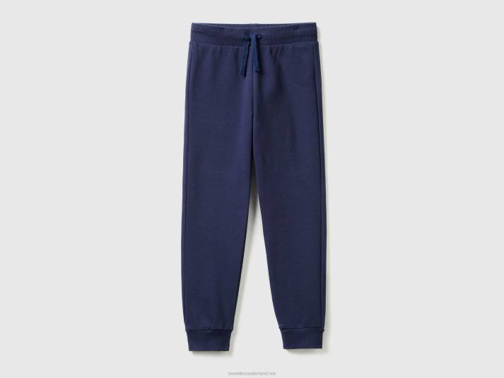 kinderen Benetton sportieve broek met trekkoord donkerblauw 4R621940