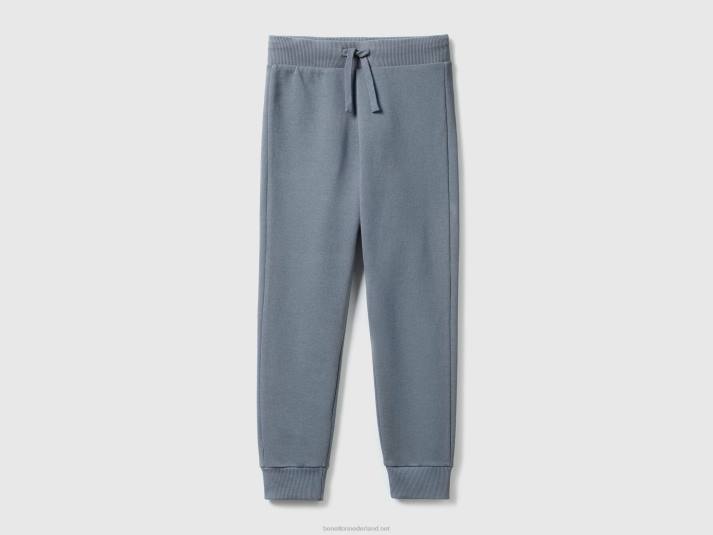 kinderen Benetton sportieve broek met trekkoord donkergrijs 4R621903