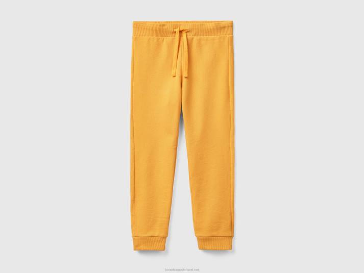 kinderen Benetton sportieve broek met trekkoord geel 4R621933