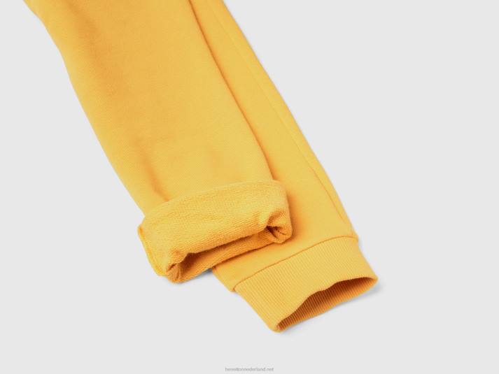 kinderen Benetton sportieve broek met trekkoord geel 4R621933
