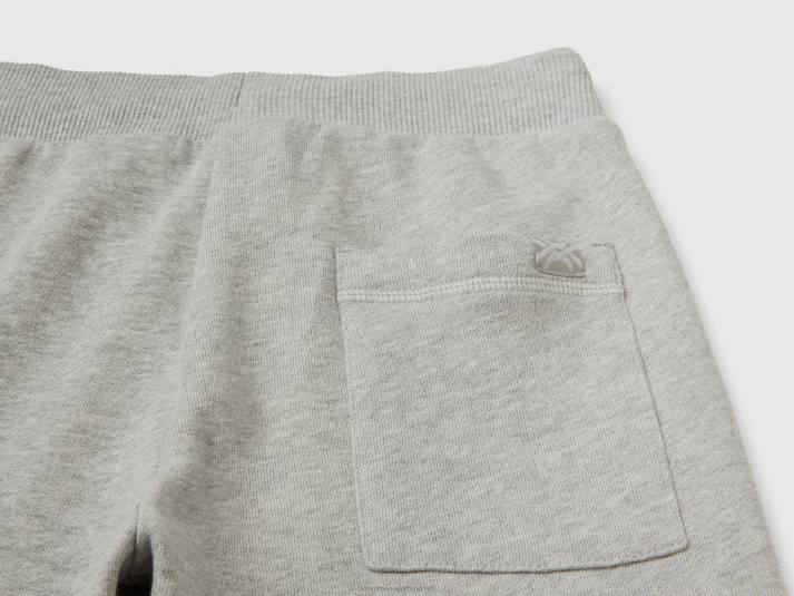 kinderen Benetton sportieve broek met trekkoord lichtgrijs 4R621944