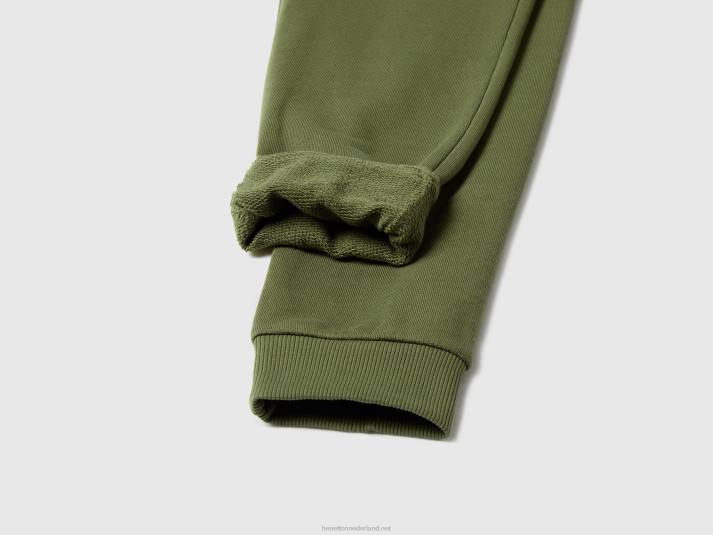 kinderen Benetton sportieve broek met trekkoord militair groen 4R621917