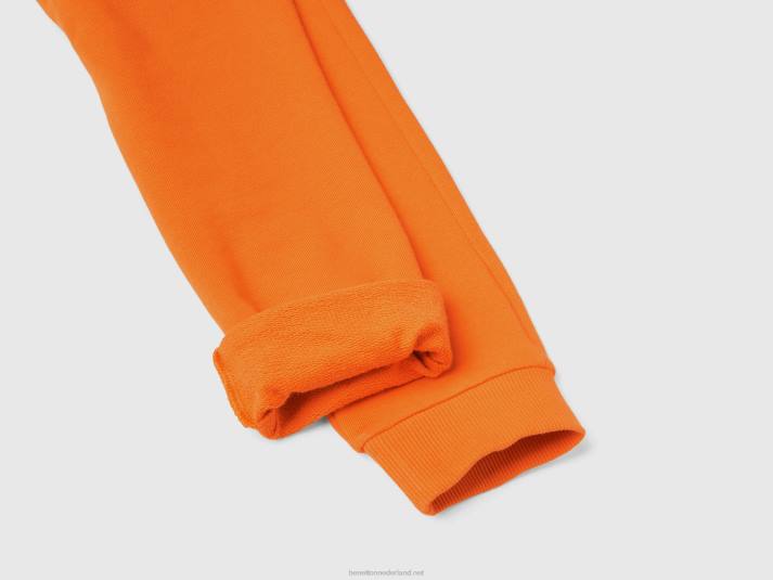 kinderen Benetton sportieve broek met trekkoord oranje 4R621922