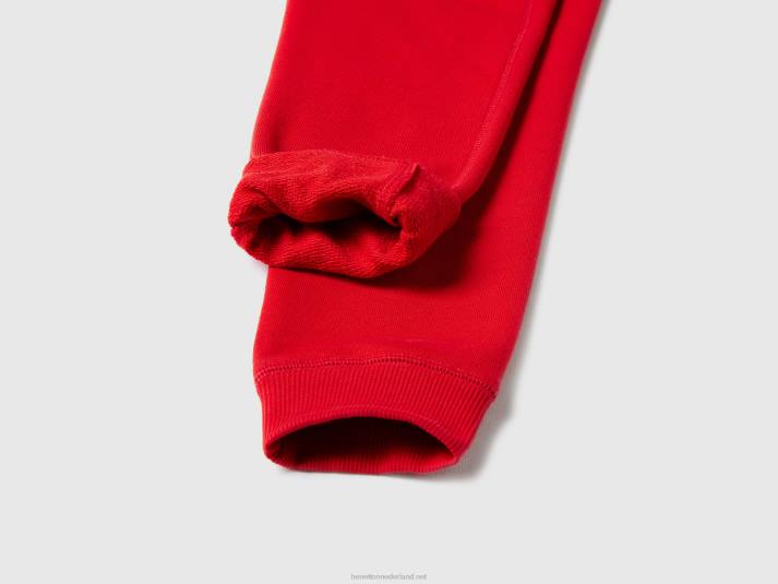 kinderen Benetton sportieve broek met trekkoord rood 4R621929