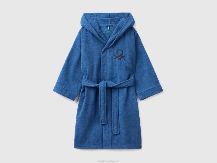 kinderen Benetton Badjas van 100% biologisch katoen donkerblauw 4R622016