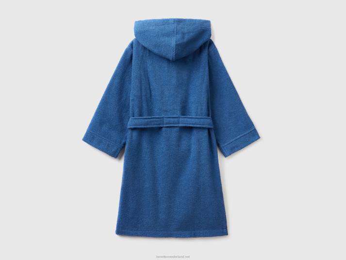 kinderen Benetton Badjas van 100% biologisch katoen donkerblauw 4R622016