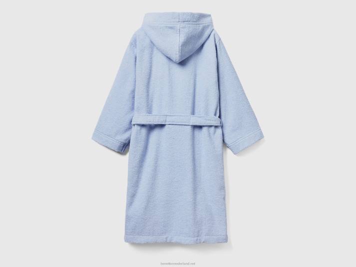 kinderen Benetton Badjas van 100% biologisch katoen lichtblauw 4R622023