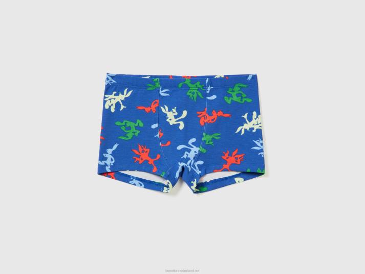 kinderen Benetton bugs bunny boxers helderblauw 4R622021